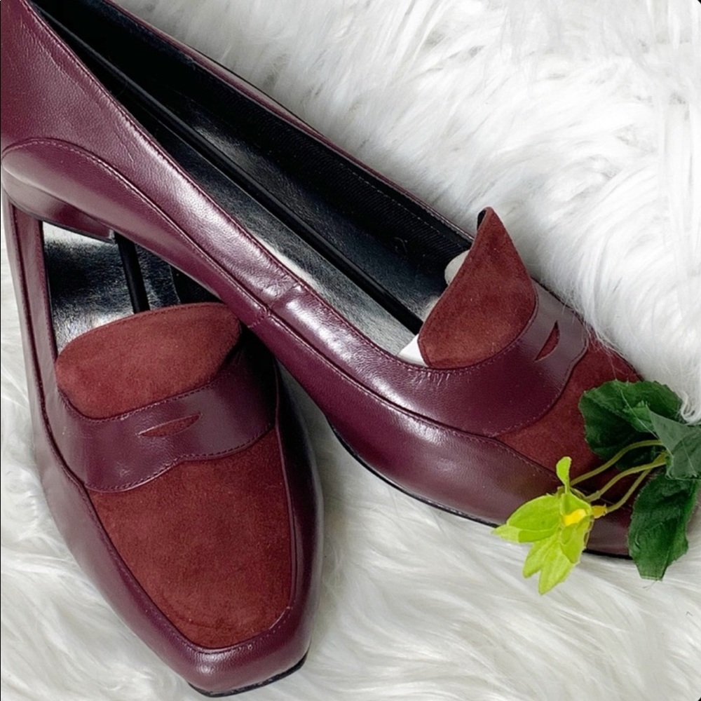 Ros Hommerson burgundy loafers